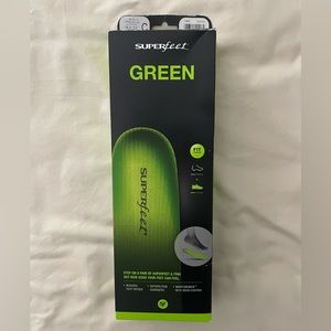 NWT Superfeet Green - All Purpose Support High Arch Insoles